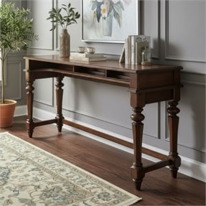 Liberty Furniture Arden Road Living Room Console Bar Table - Cherry Alder Wood