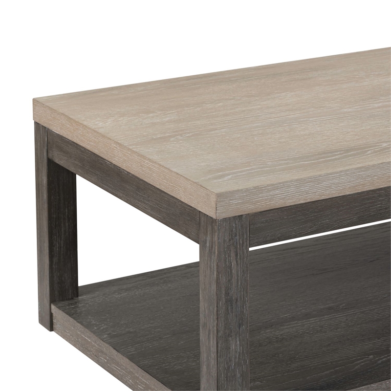 Liberty Furniture Piedmont Living Room Cocktail Table - Brown Oak Wood