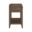 Liberty Furniture Shaker Lakes Open Night Stand with Charging Station - Brown