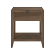 Liberty Furniture Shaker Lakes Open Night Stand with Charging Station - Brown