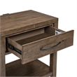Liberty Furniture Shaker Lakes Open Night Stand with Charging Station - Brown