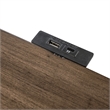 Liberty Furniture Shaker Lakes Open Night Stand with Charging Station - Brown