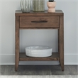 Liberty Furniture Shaker Lakes Open Night Stand with Charging Station - Brown