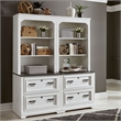 Liberty Furniture Allyson Park Home Office Bunching Lateral File Hutch - White