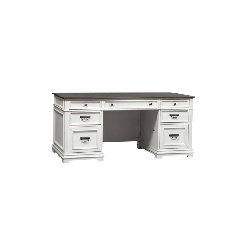Liberty Furniture Allyson Park Home Office Complete 2 Desks & Credenza Set
