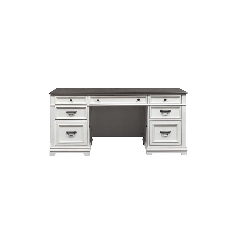 Liberty Furniture Allyson Park Home Office Complete 2 Desks & Credenza Set