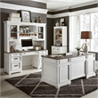 Liberty Furniture Allyson Park Home Office Complete 2 Desks & Credenza Set