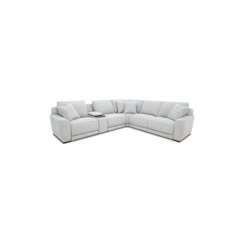 Liberty Furniture Blake Fabric Upholstered 6 Piece Sectional Sofa - Gray Smoke