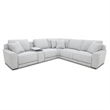 Liberty Furniture Blake Fabric Upholstered 6 Piece Sectional Sofa - Gray Smoke