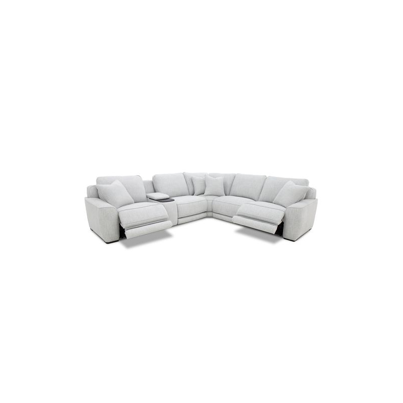 Liberty Furniture Blake Fabric Upholstered 6 Piece Sectional Sofa - Gray Smoke