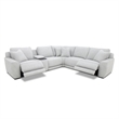 Liberty Furniture Blake Fabric Upholstered 6 Piece Sectional Sofa - Gray Smoke