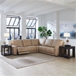 Liberty Furniture Blake Leather Upholstered 5 Piece Sectional Sofa - Oatmeal