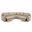 Liberty Furniture Blake Leather Upholstered 5 Piece Sectional Sofa - Oatmeal
