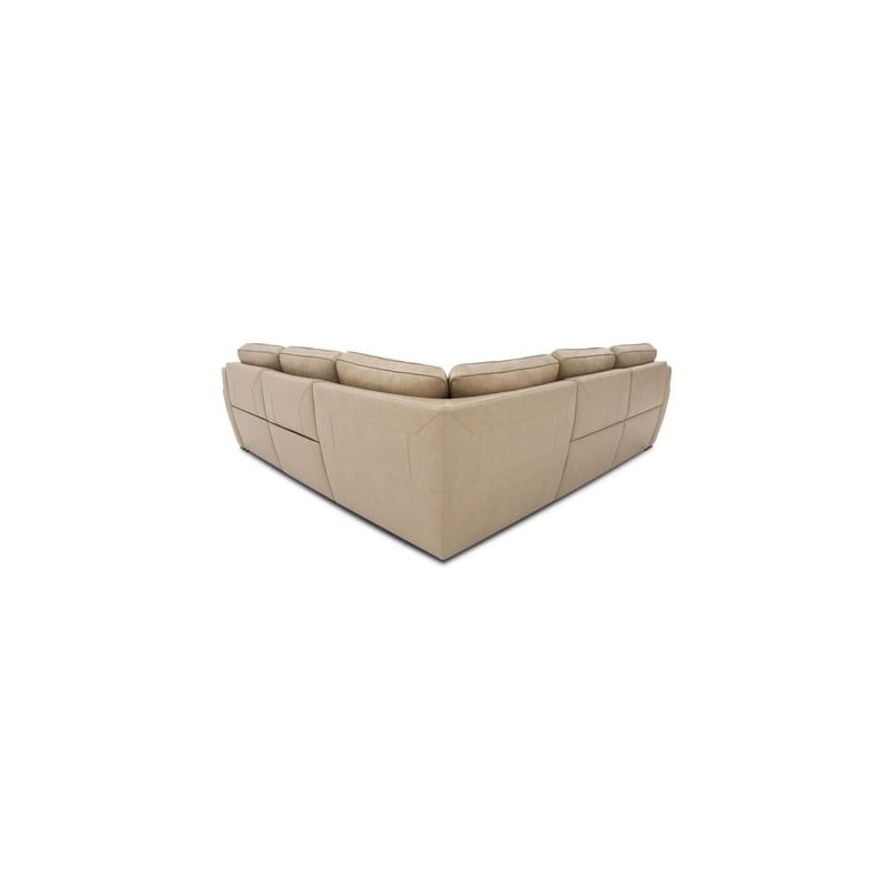 Liberty Furniture Blake Leather Upholstered 5 Piece Sectional Sofa - Oatmeal
