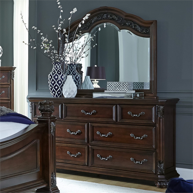 Messina Estates Dark Brown Mirror