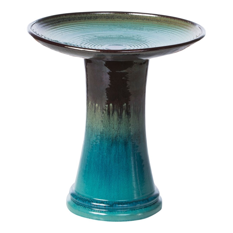 Alfresco Home Atlantis Bird Bath in Navy