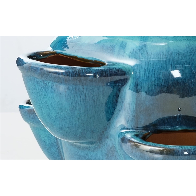 Alfresco Home 6 Pocket Ceramic Strawberry Jam Statue