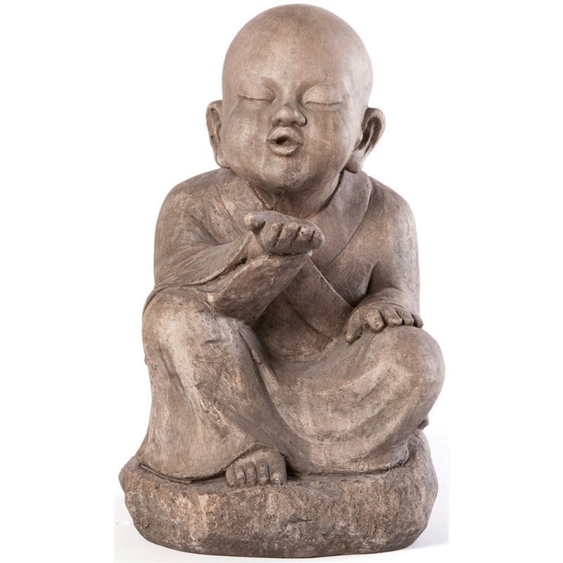 Alfresco Home Wishing Buddha Garden Statue