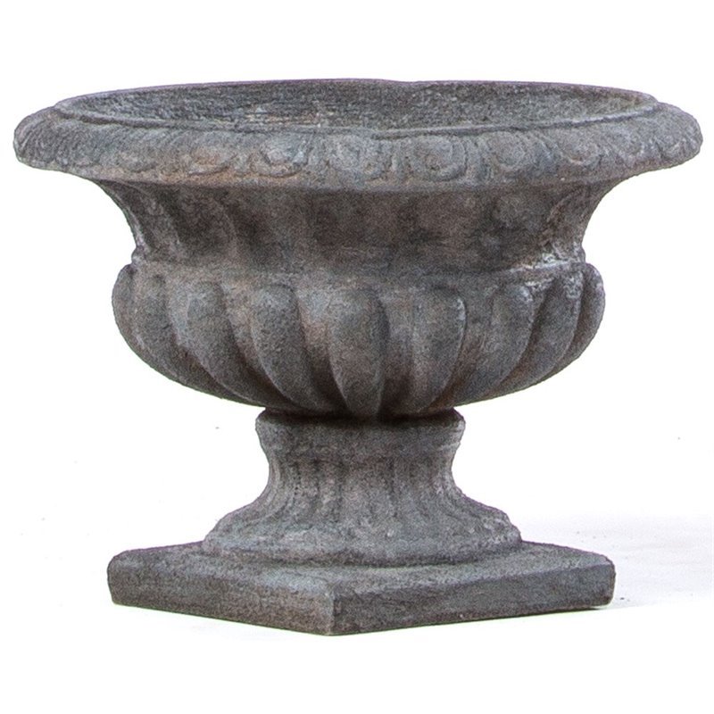Alfresco Home Locanda Fiberstone Urn in Stormcloud