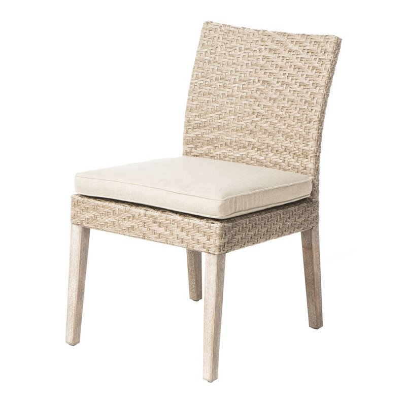 Alfresco Home Cornwall 5 Piece Woven Wood Patio Dining Set