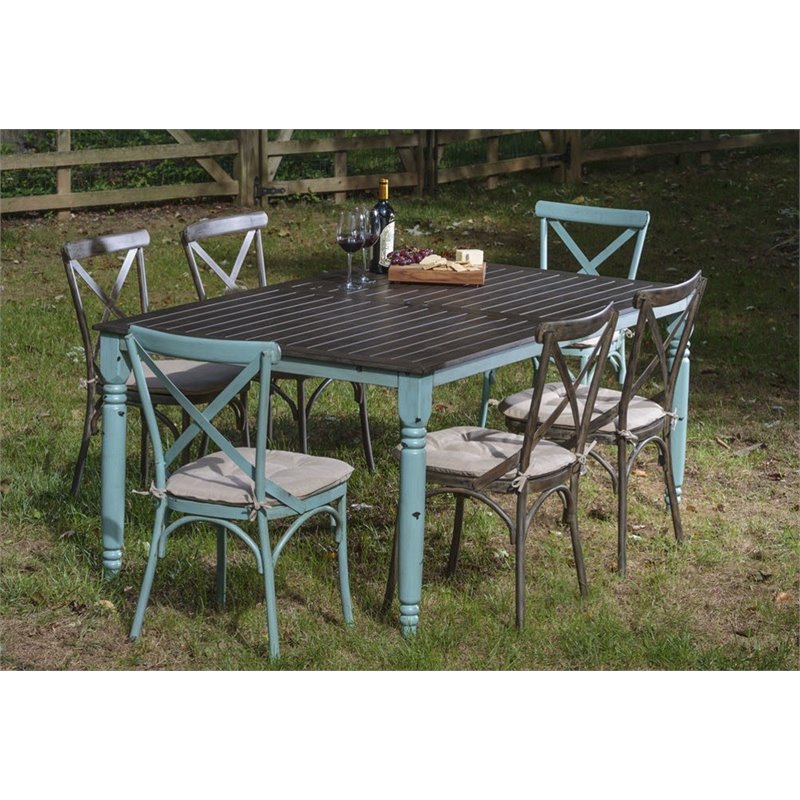 Alfresco Home Maison 7 Piece Patio Dining Set with ...