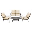 Alfresco Home Newbury 4 Piece Deep Seating Patio Sofa Set