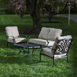 Alfresco Home Newbury 4 Piece Deep Seating Patio Sofa Set