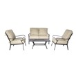 Alfresco Home Newbury 4 Piece Deep Seating Patio Sofa Set