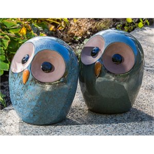 alfresco home ceramic owl statue