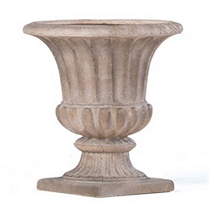Alfresco Home Loranda Fiberstone Urn in Tallow