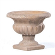 Alfresco Home Loranda Fiberstone Urn in Tallow