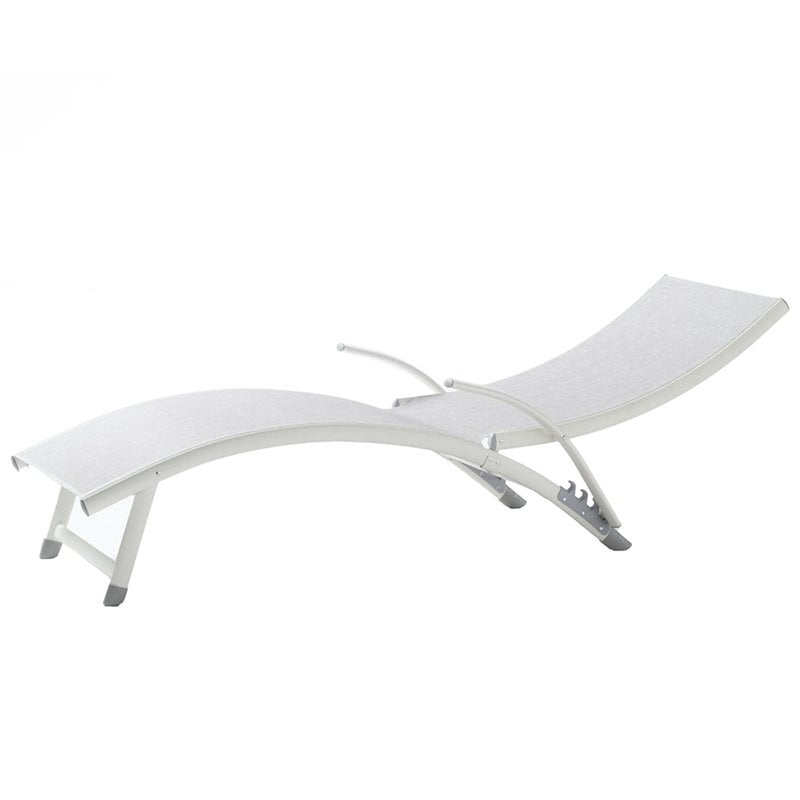 Alfresco Home Poolside Adjustable Patio Chaise Lounge (Set of 2)