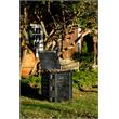 Alfresco Home Urban Compgreen Resin Outdoor Composter in Black Rust
