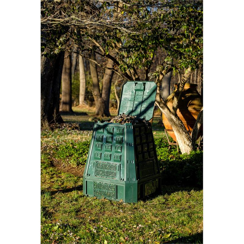 Alfresco Home Urban Evogreen Resin Outdoor Composter in Forest Green