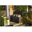 Alfresco Home Urban Matuba Resin Home and Garden Storage Box in Umber Brown