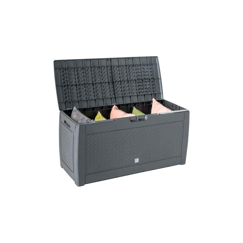 Alfresco Home Urban Matuba Resin Home and Garden Storage Box in Umber Brown