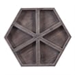 Bassett Mirror Robley Wood Wall Art in Weathered Gray