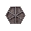 Bassett Mirror Robley Wood Wall Art in Weathered Gray