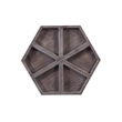 Bassett Mirror Robley Wood Wall Art in Weathered Gray