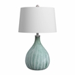 Bassett Mirror Nassau Glass Table Lamp in Green Sea Glass