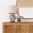 Bassett Mirror Wallace Resin Table Lamp in Gray