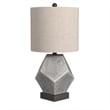 Bassett Mirror Wallace Resin Table Lamp in Gray