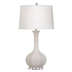 bassett mirror sophia ceramic table lamp in white
