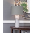 Raywick Table Lamp in White Marble by Bassett Mirror