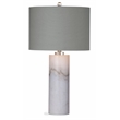 Raywick Table Lamp in White Marble by Bassett Mirror