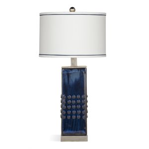 Bassett Mirror Andrews Ceramic Table Lamp in Blue