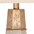 Bassett Mirror Rowan Table Lamp in Beige Cement Stone