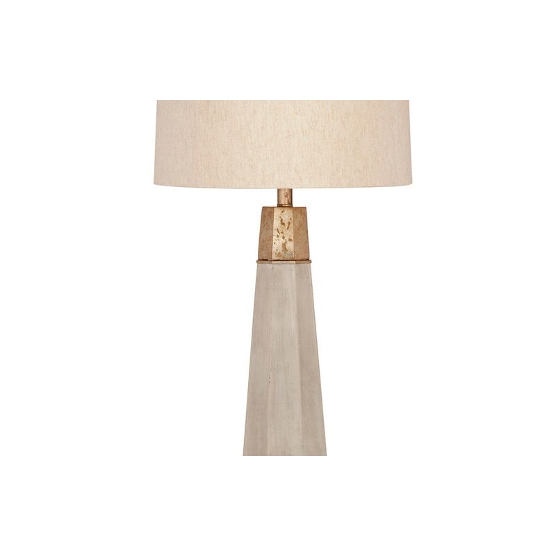 Bassett Mirror Rowan Table Lamp in Beige Cement Stone