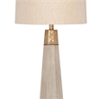 Bassett Mirror Rowan Table Lamp in Beige Cement Stone