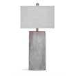 Bassett Mirror Jonas Cement Stone Table Lamp in Gray